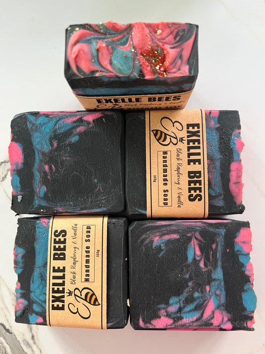 Black raspberry and vanilla soap
